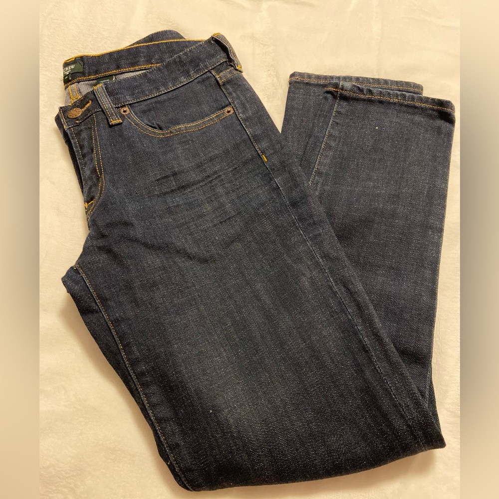 JCrew “toothpick” dark wash jeans NWOT